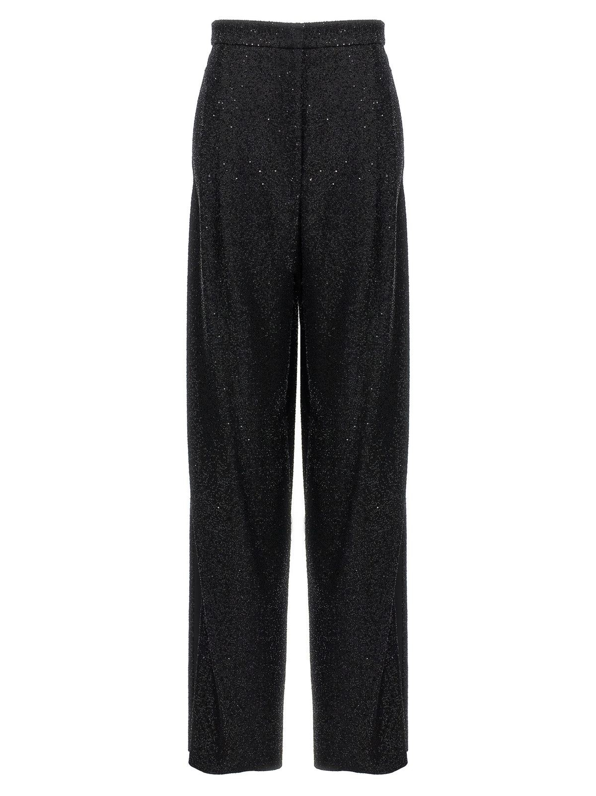 Pantalon habillé en viscose noir