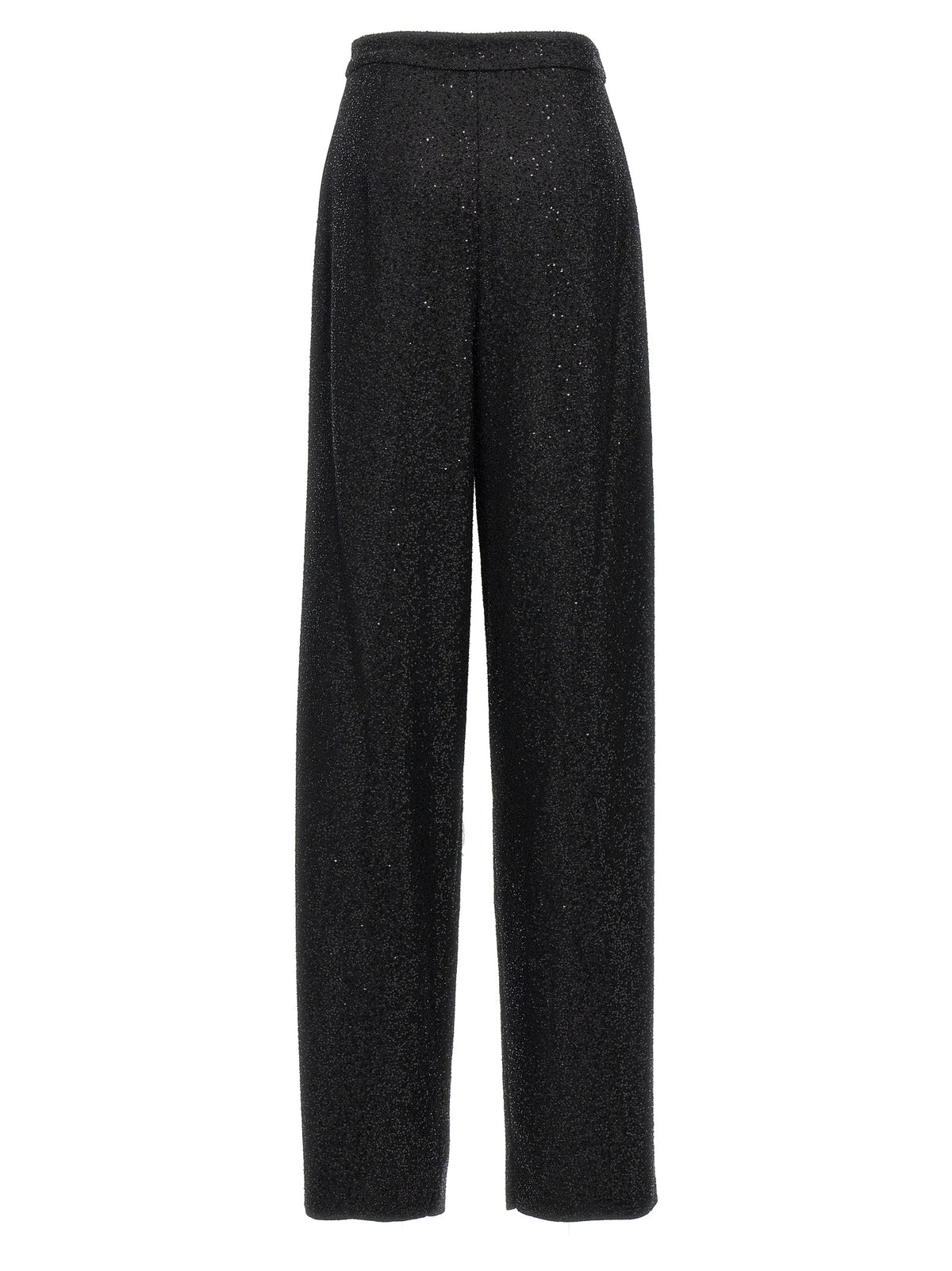 Pantalon habillé en viscose noir