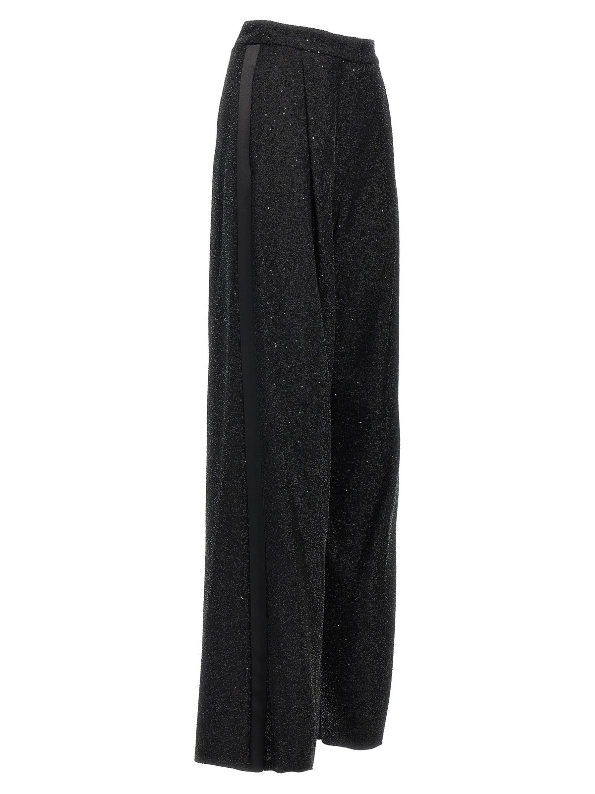 Pantalon habillé en viscose noir