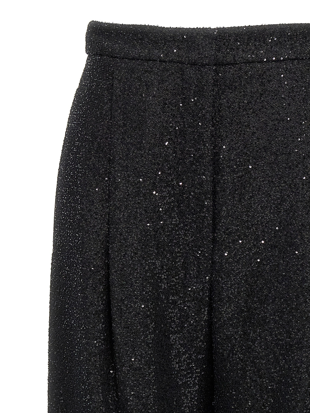 Pantalon habillé en viscose noir