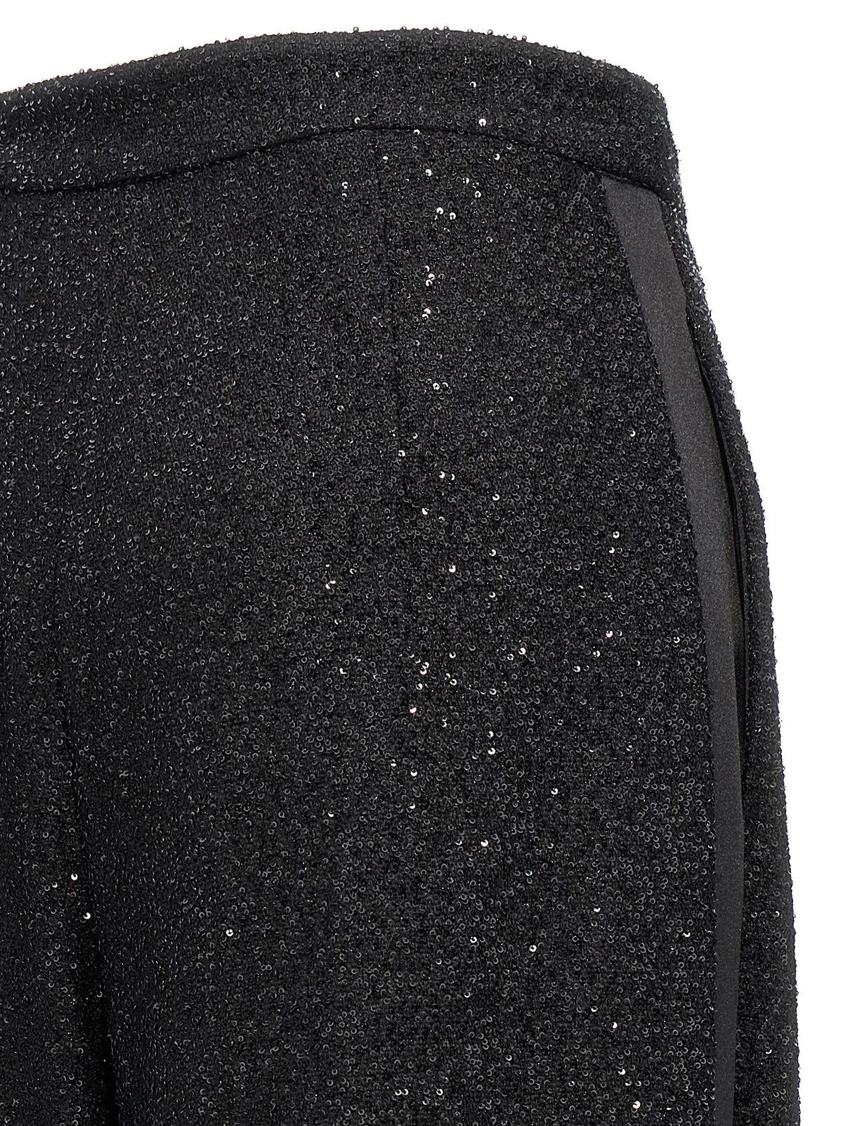Pantalon habillé en viscose noir