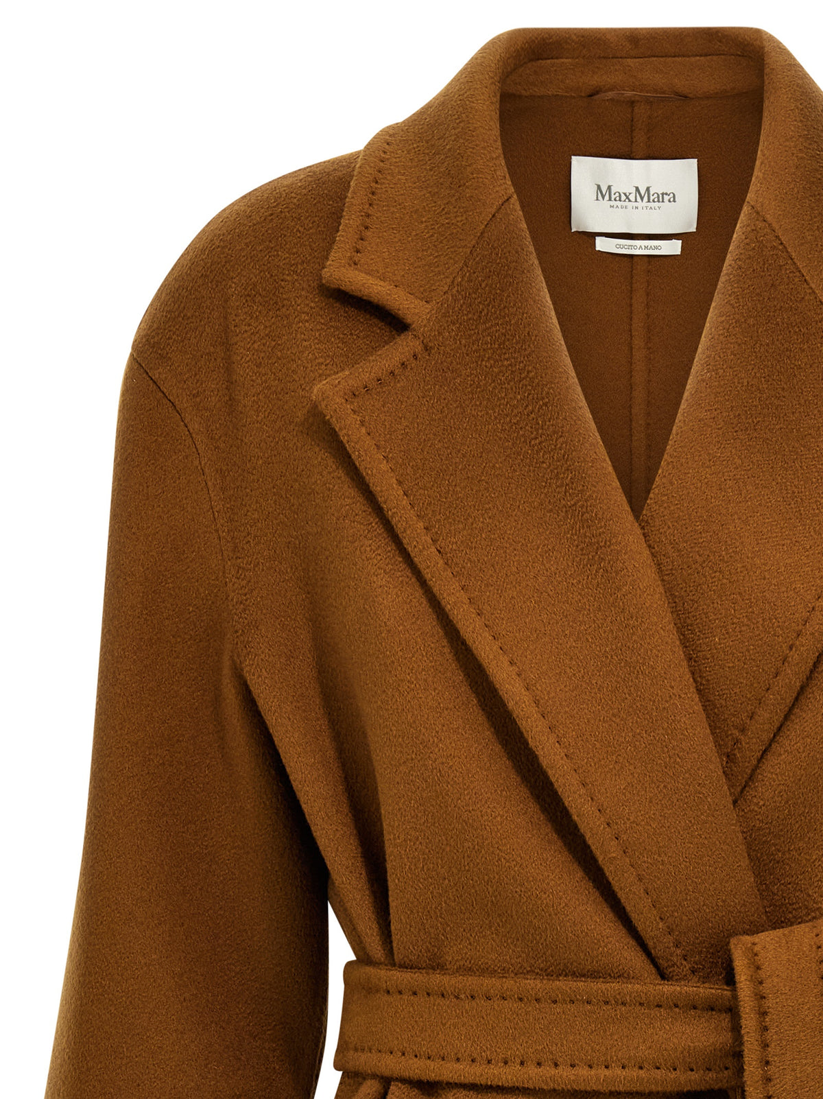 Manteau en cachemire marron