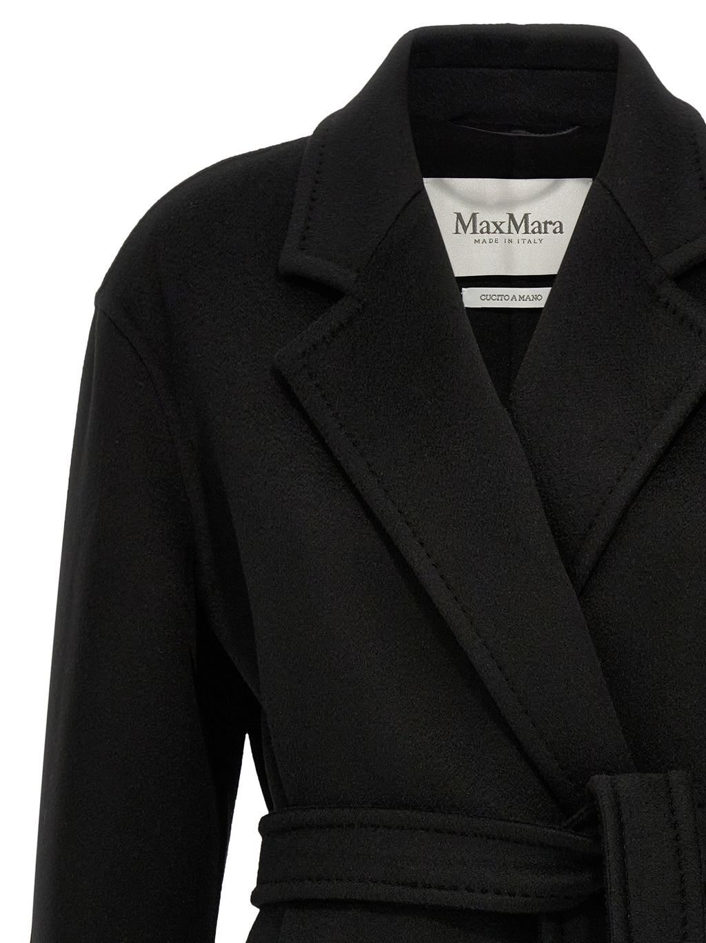 Manteau en cachemire noir