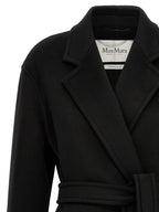 Manteau en cachemire noir