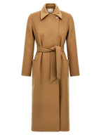 Manteau en cachemire marron