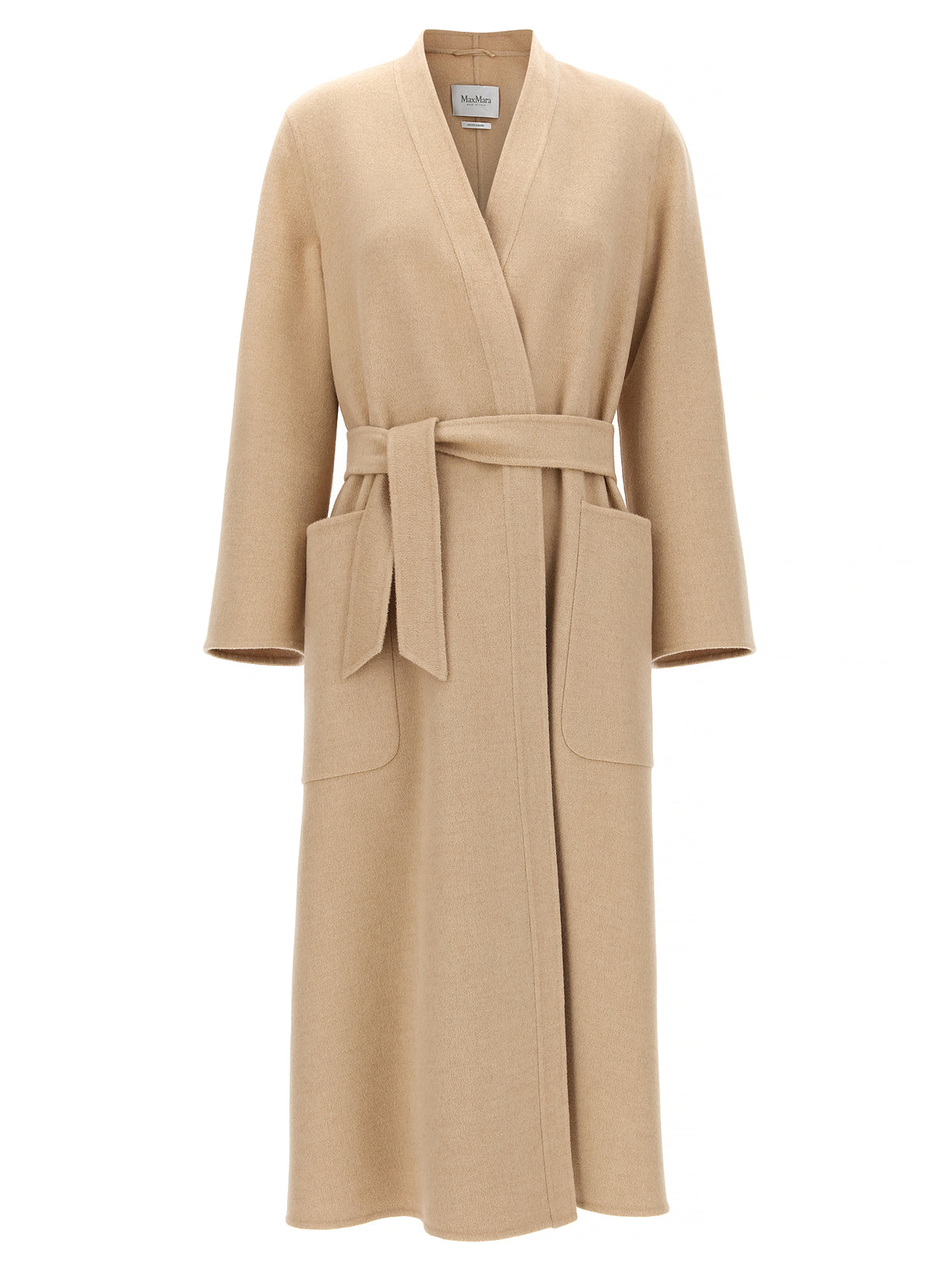 Manteau en laine beige