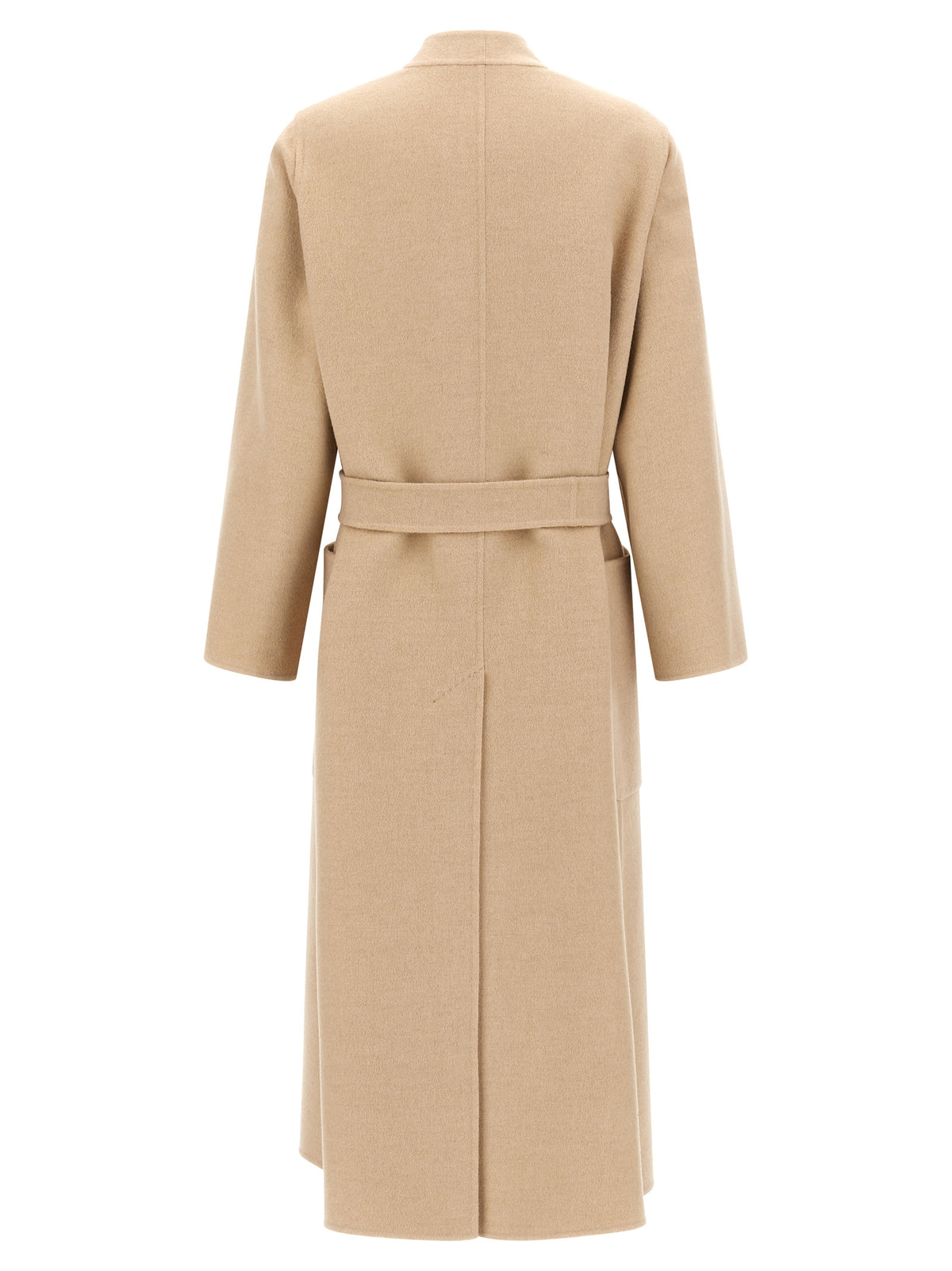 Manteau en laine beige