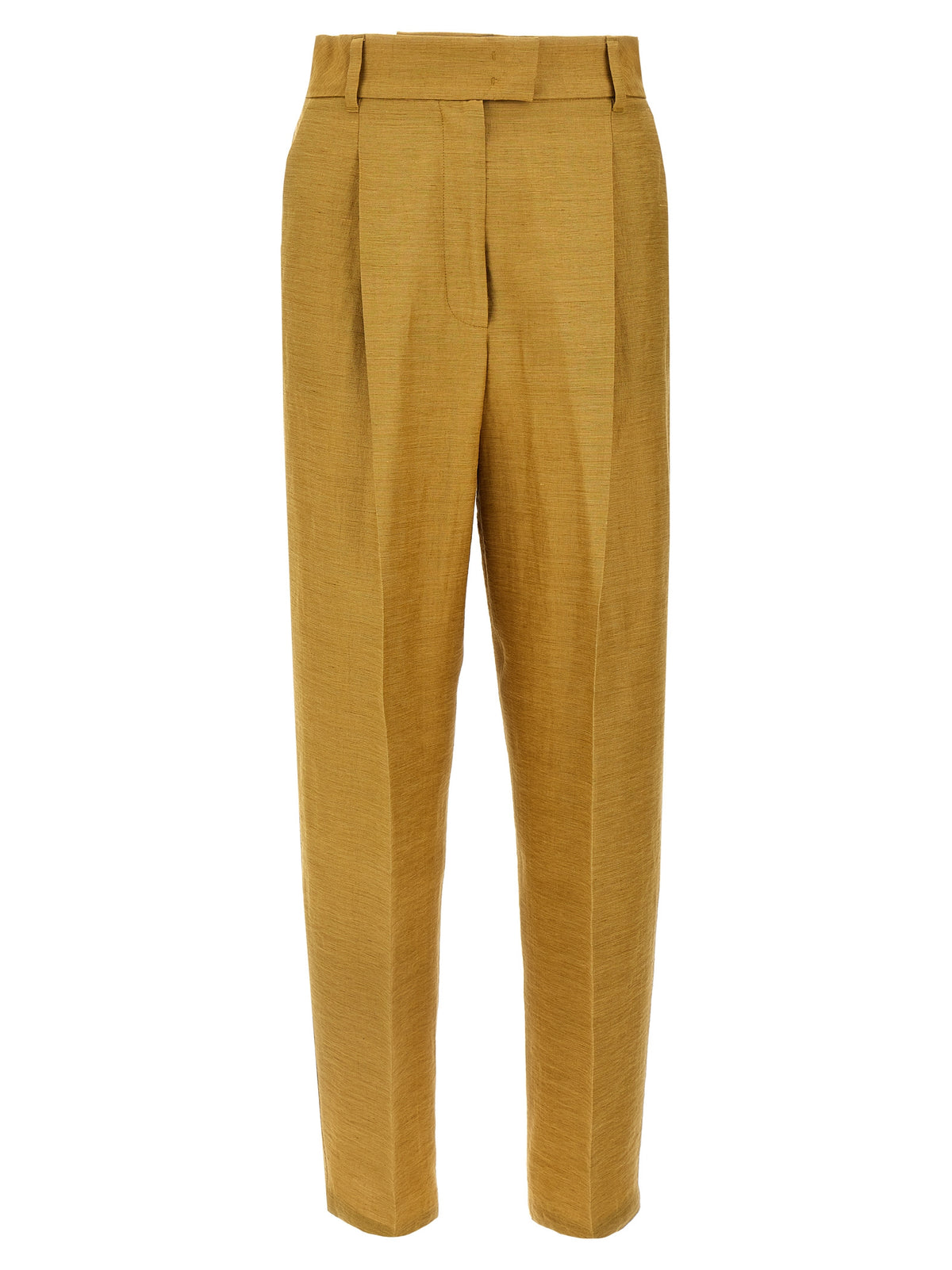 Pantalon en lin doré
