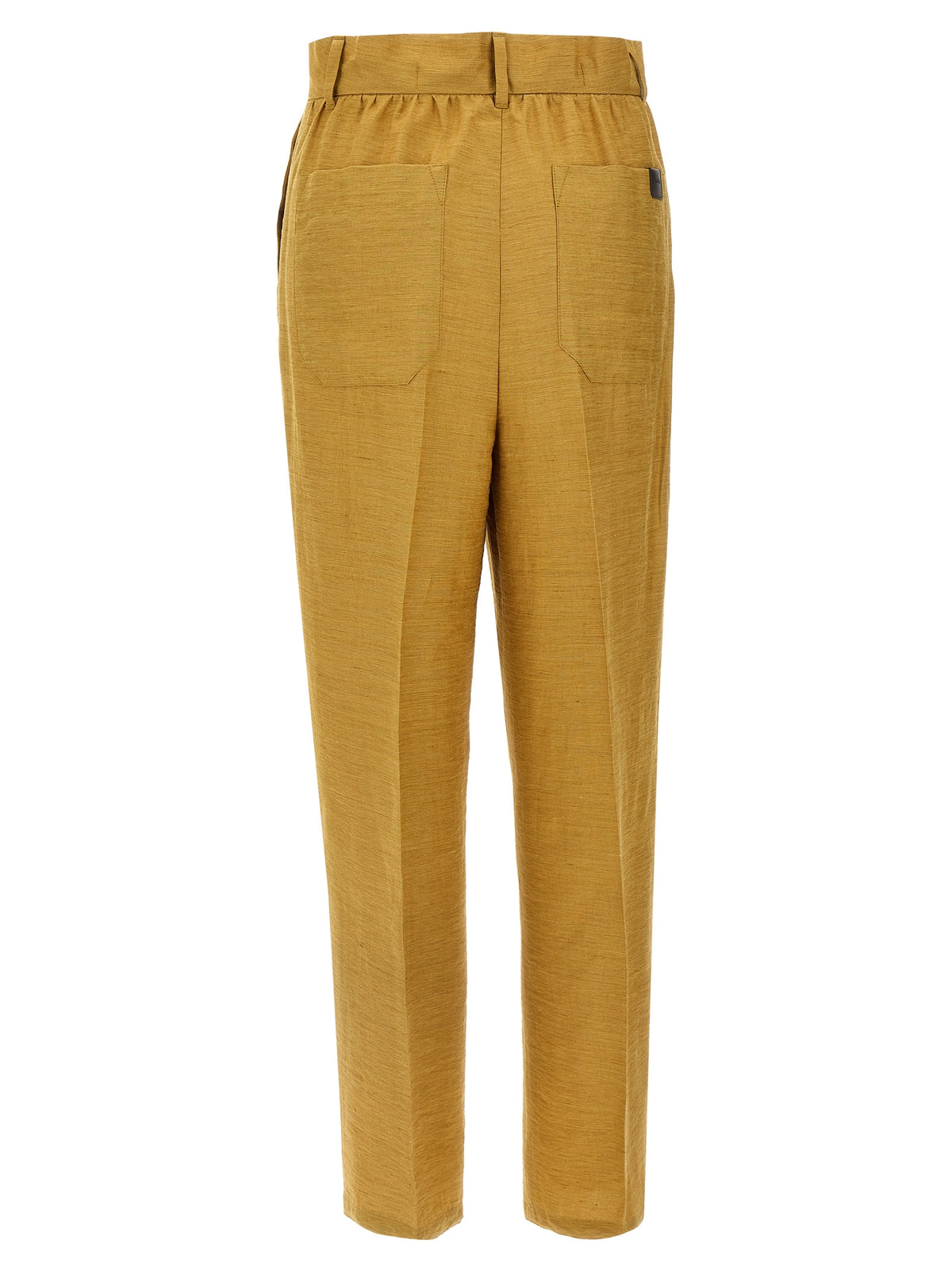 Pantalon en lin doré