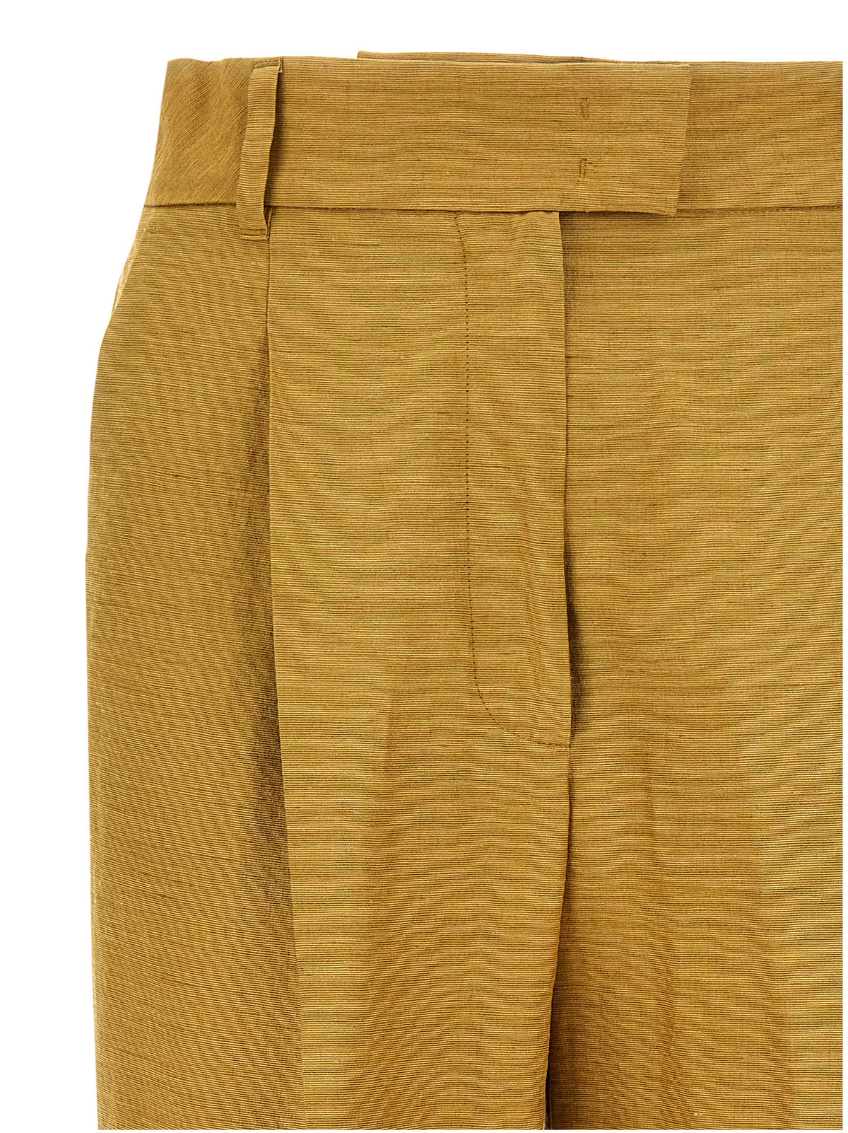 Pantalon en lin doré