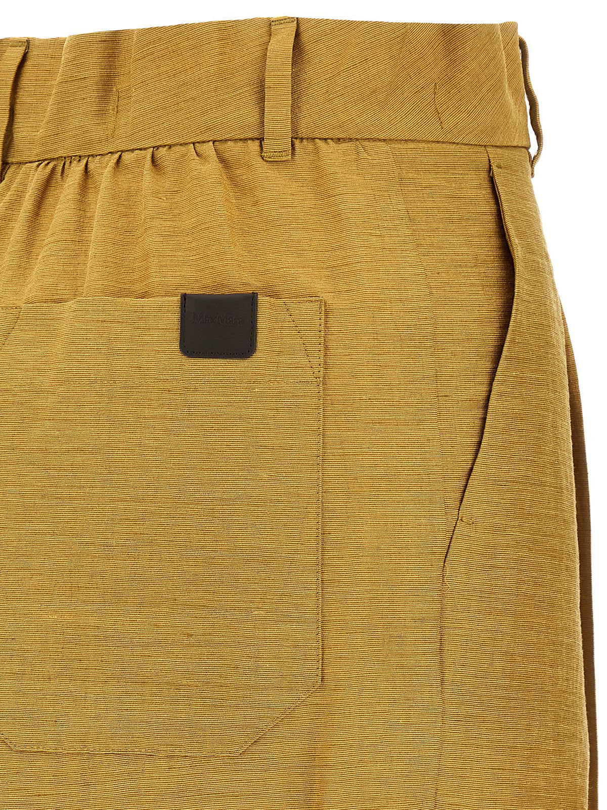 Pantalon en lin doré