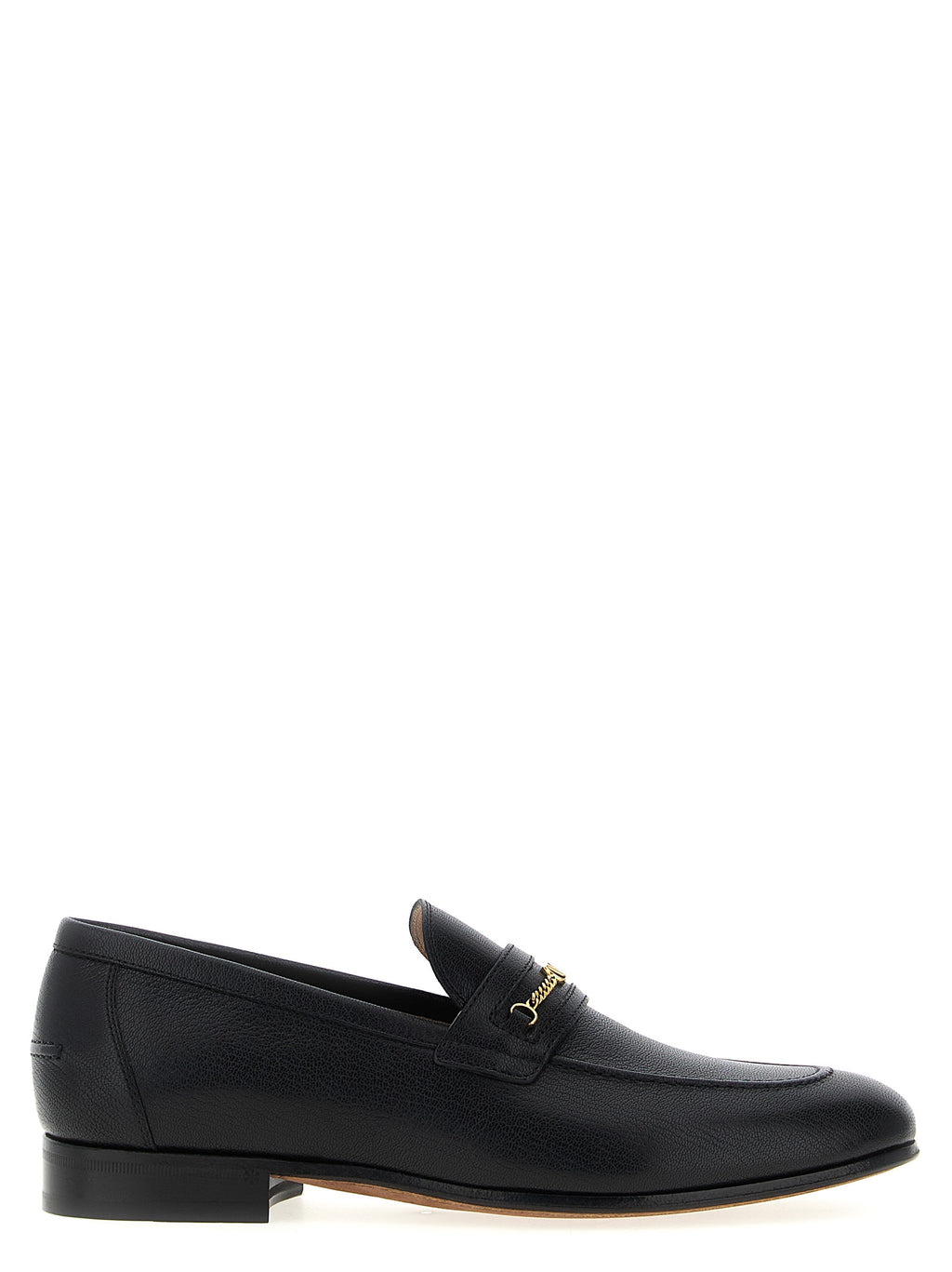 Mocassins en cuir noir