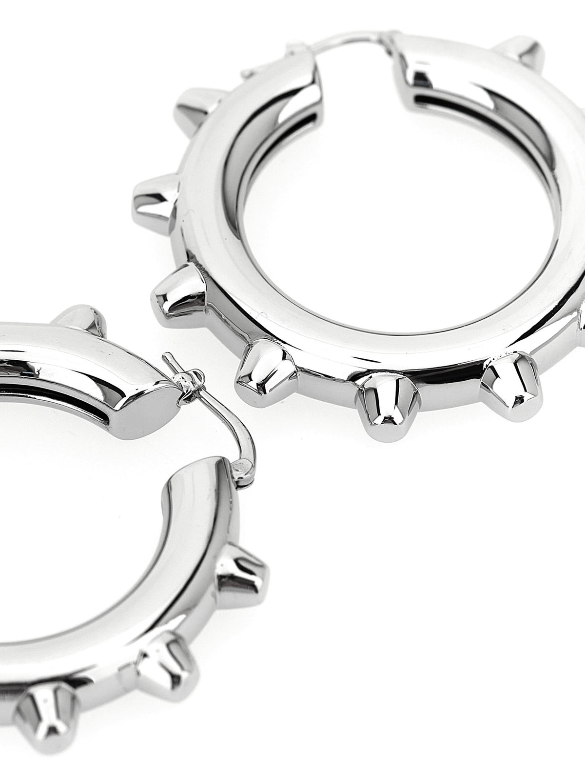 Boucles d'oreilles en laiton argenté