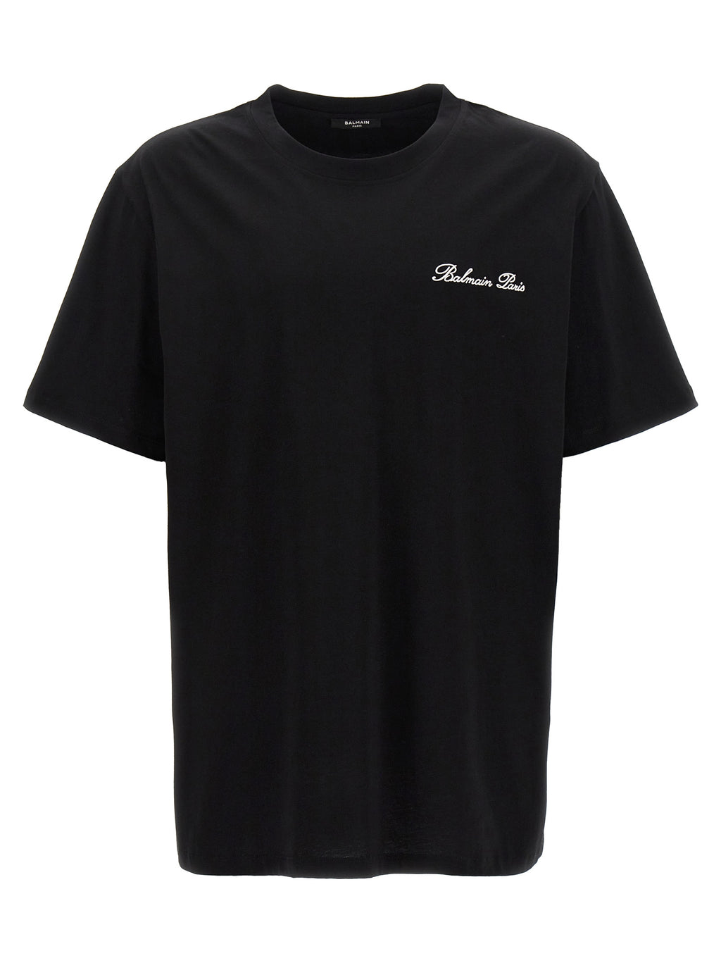 White and Black Cotton T-Shirt