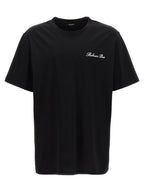 White and Black Cotton T-Shirt