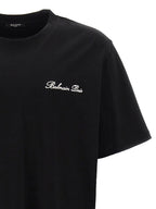 White and Black Cotton T-Shirt