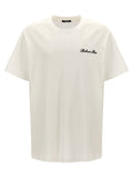 T-shirt en coton blanc et noir