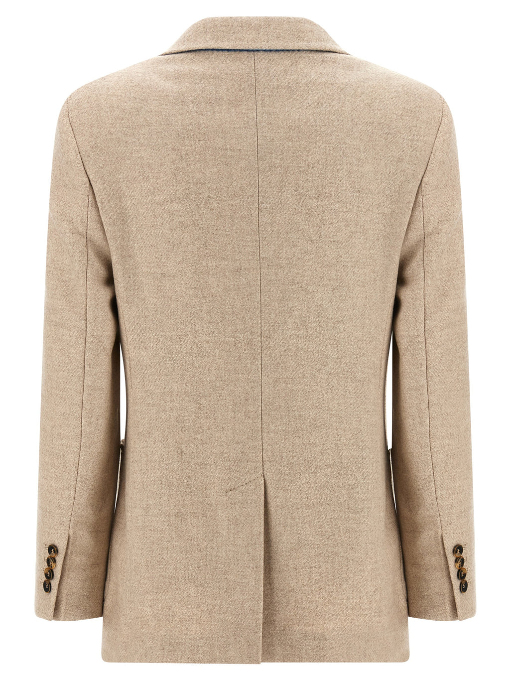 Leather Blazer – Beige