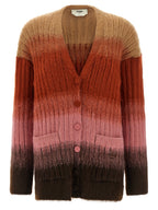 Cardigan en laine multicolore