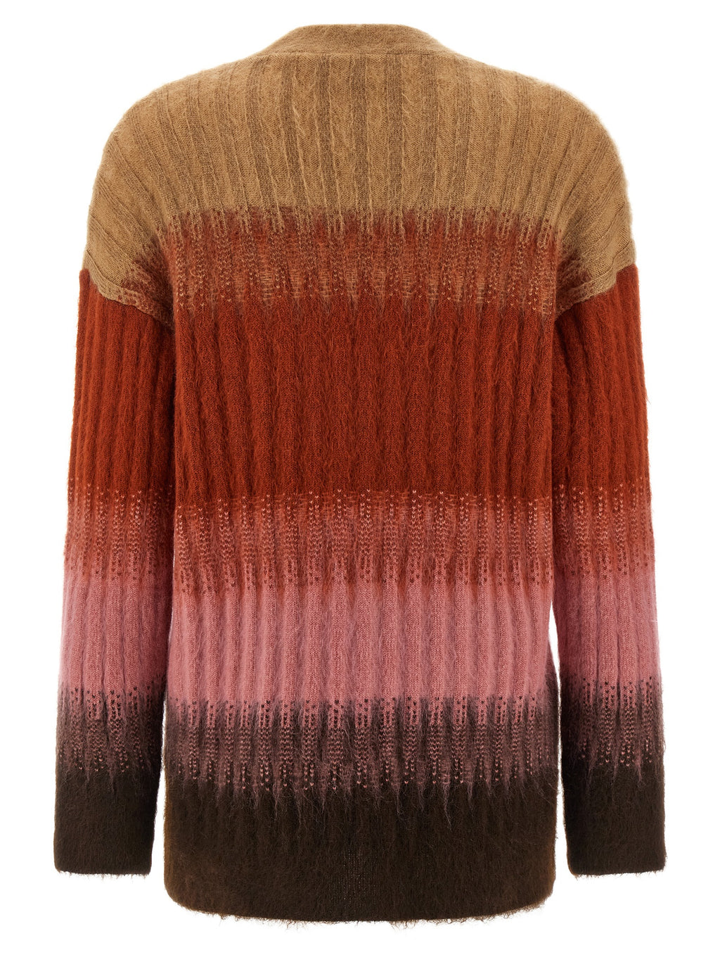 Cardigan en laine multicolore