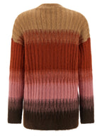 Cardigan en laine multicolore