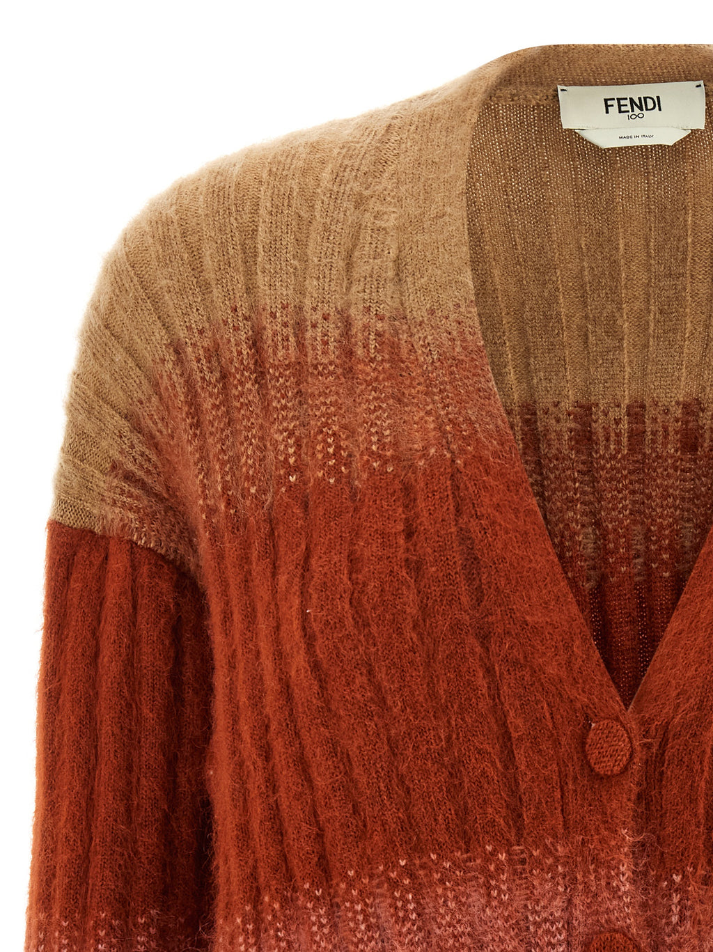 Cardigan en laine multicolore