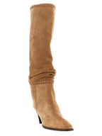 Leather Boots – Beige