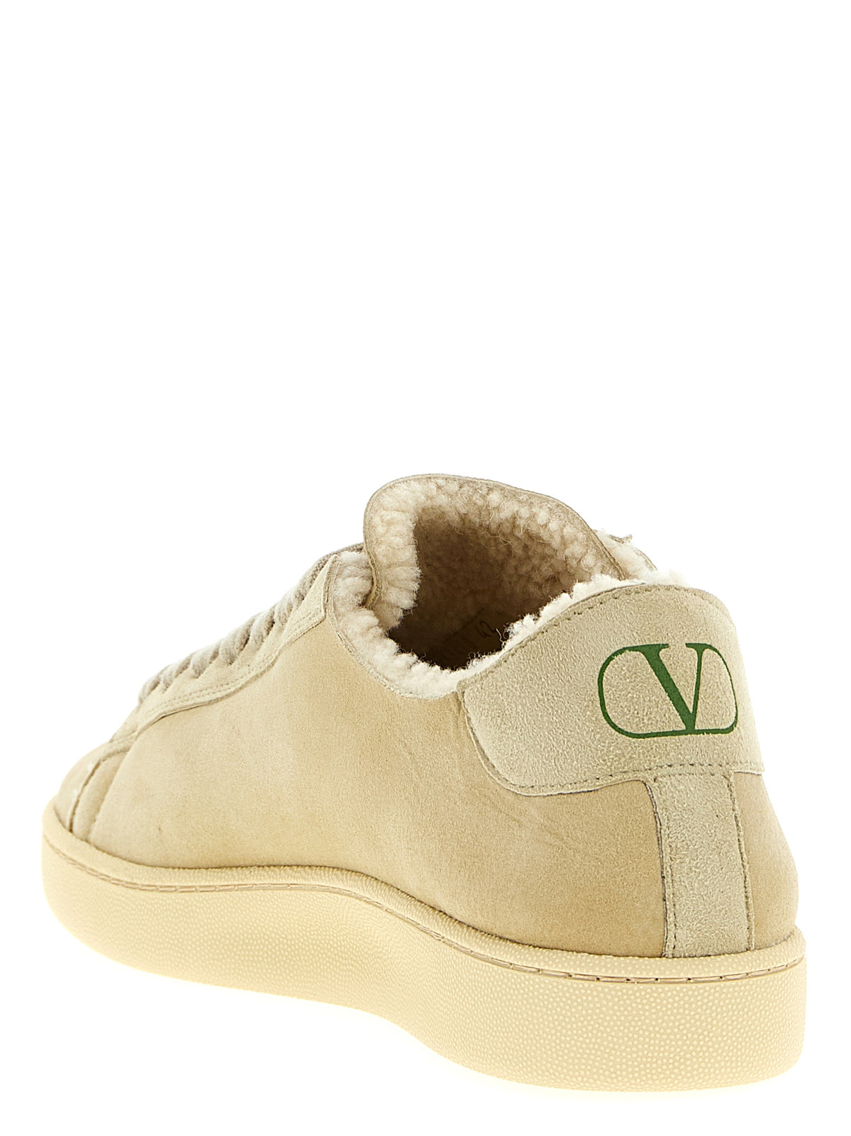 Leather Sneakers – Beige