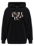Sweat-shirt en coton noir