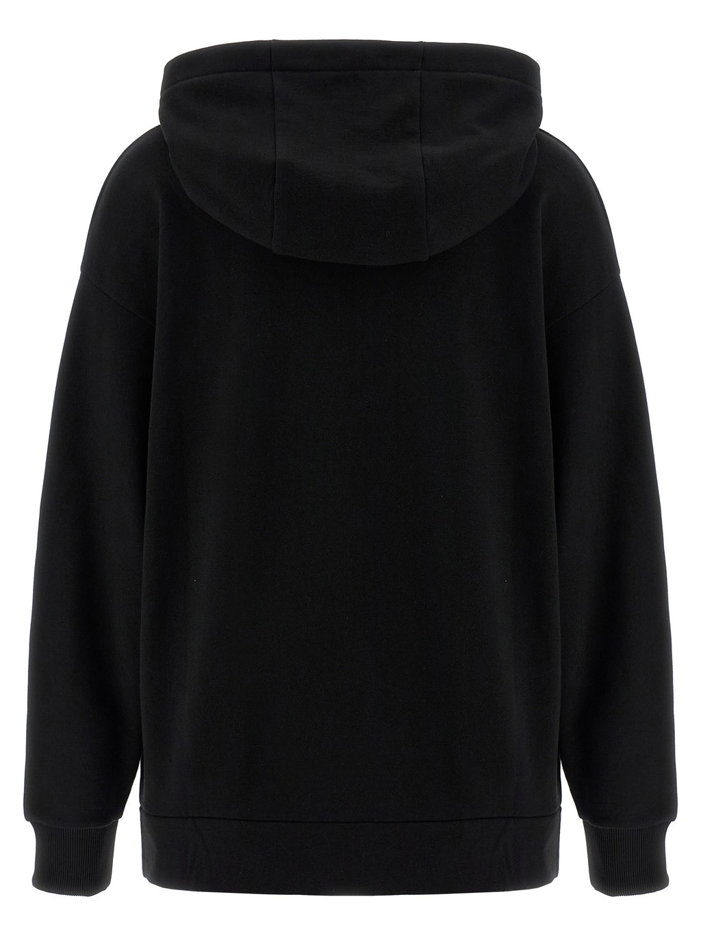 Sweat-shirt en coton noir