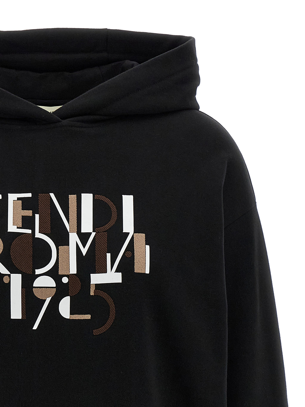 Sweat-shirt en coton noir