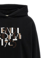 Sweat-shirt en coton noir