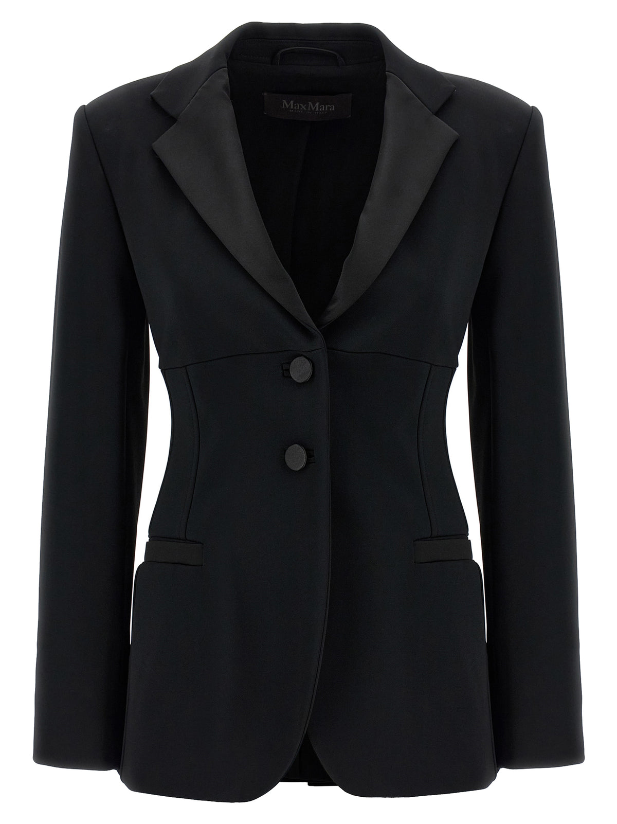 Blazer en viscose noir