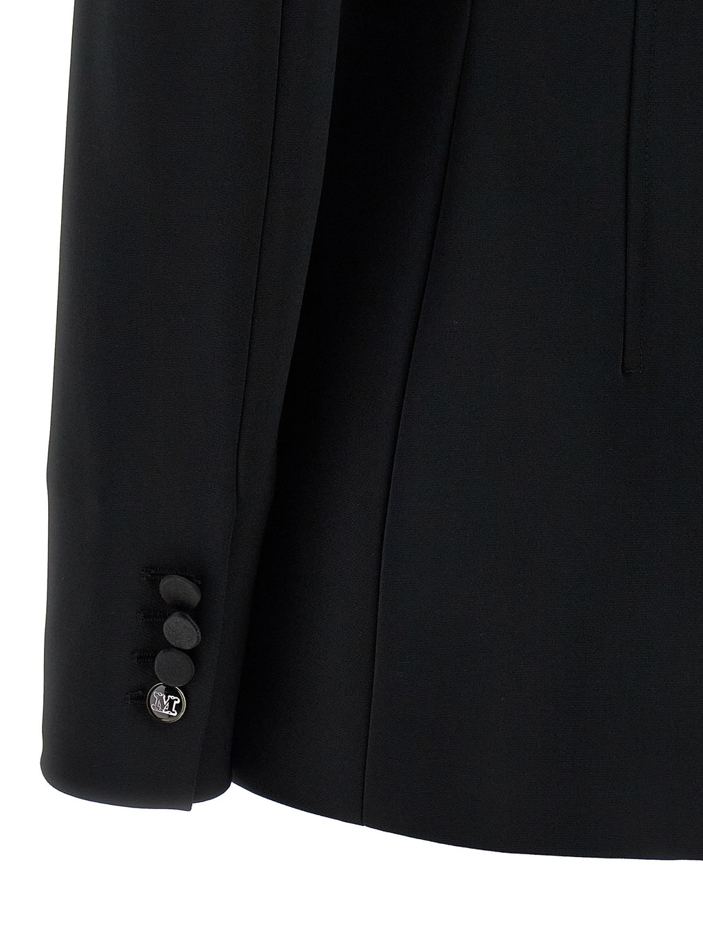 Blazer en viscose noir