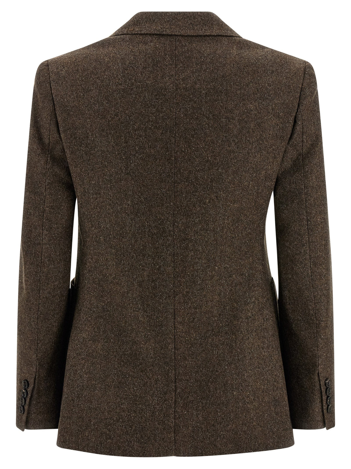 Blazer en laine vierge – Marron