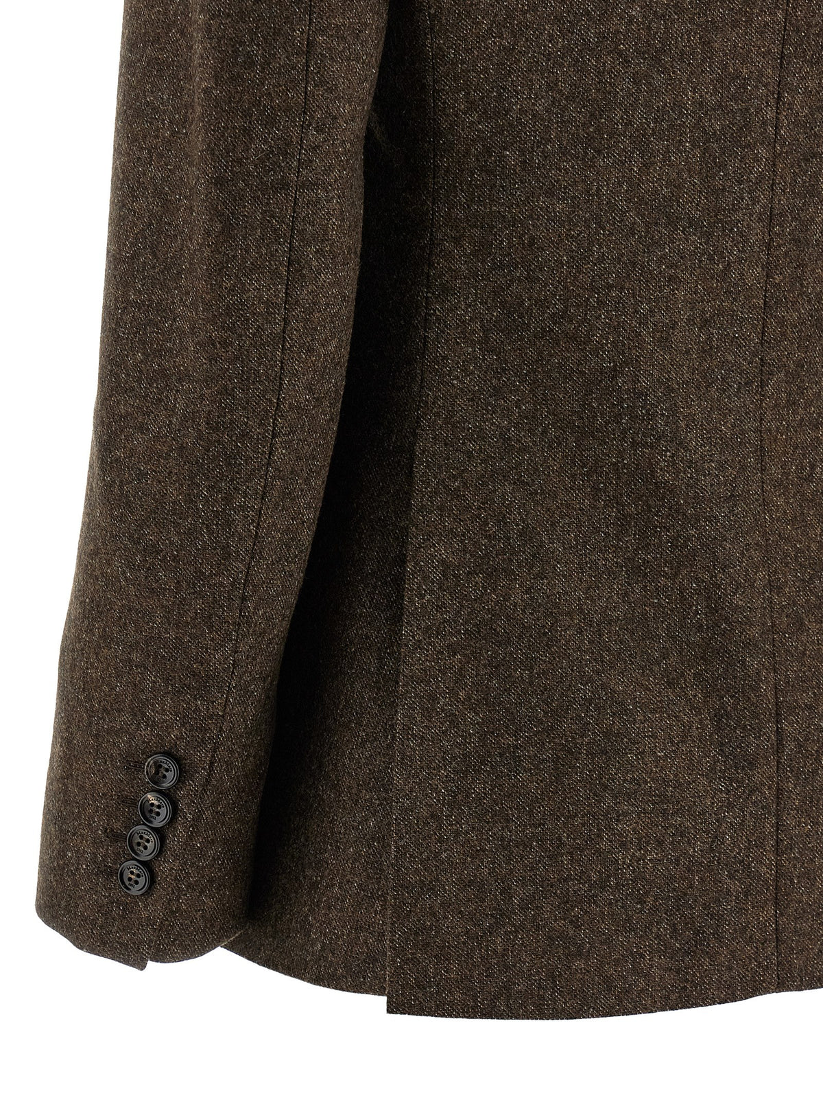 Blazer en laine vierge – Marron
