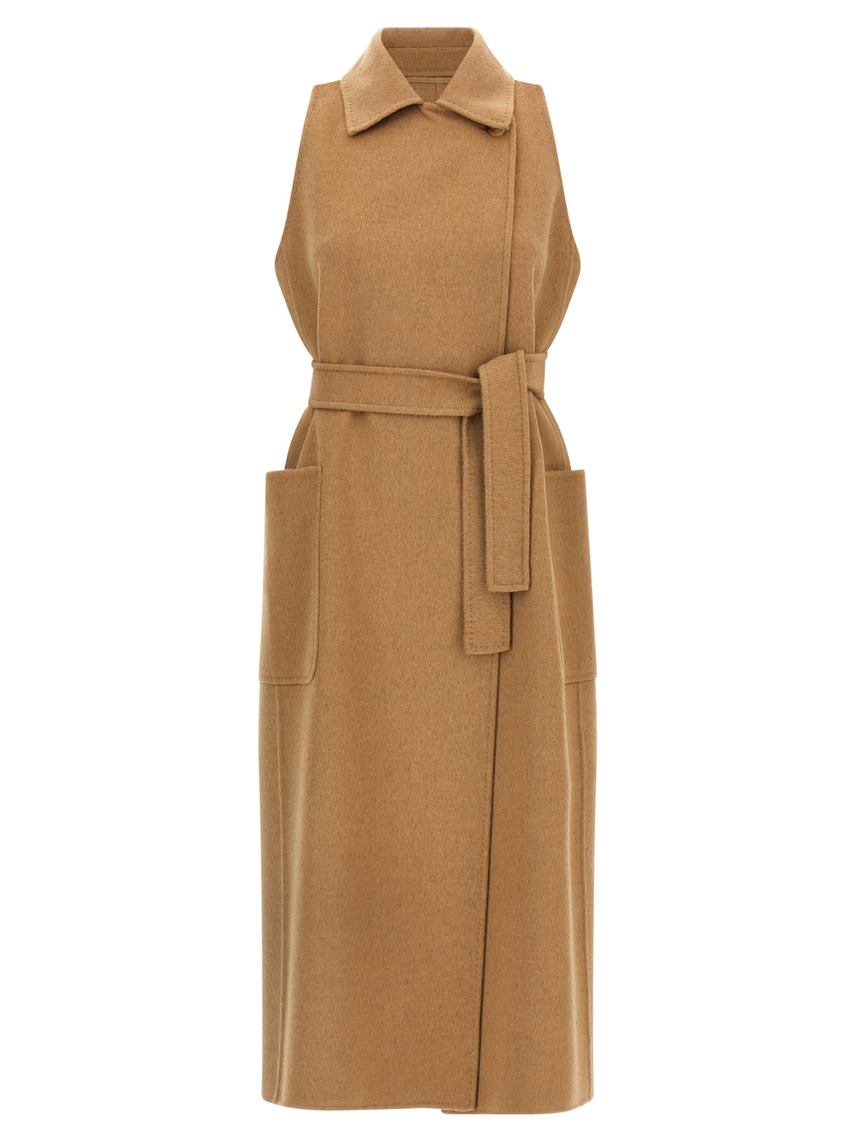Manteau en laine beige