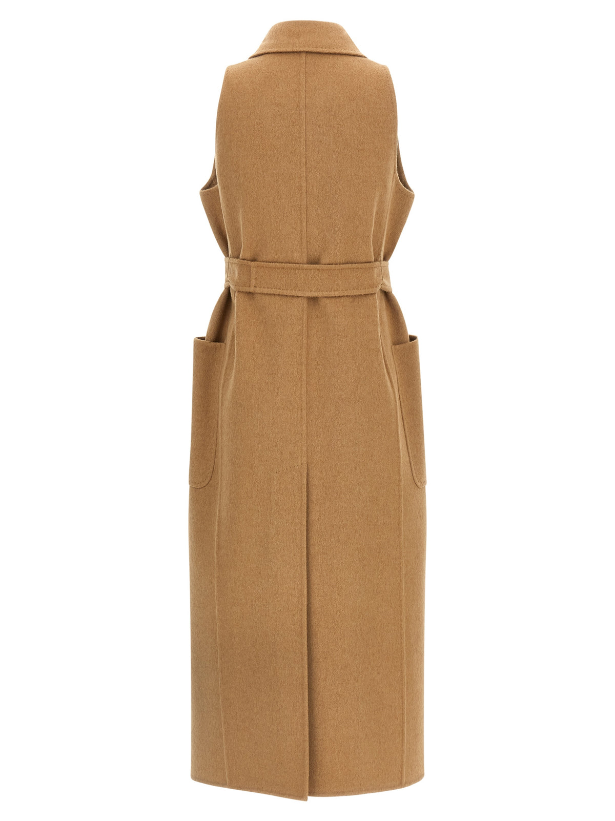 Manteau en laine beige