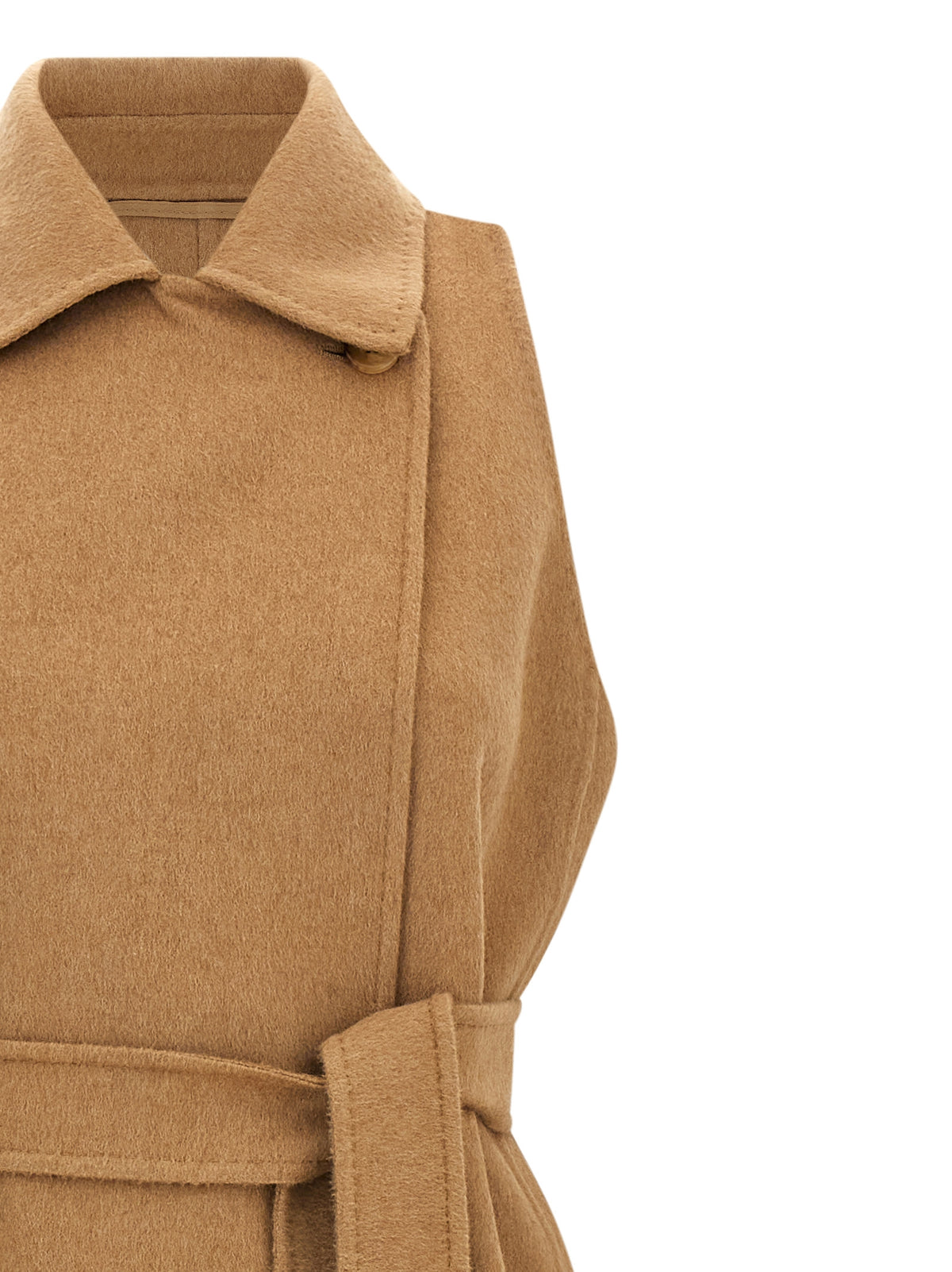 Manteau en laine beige