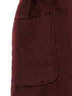 Wool Trench Coat – Burgundy