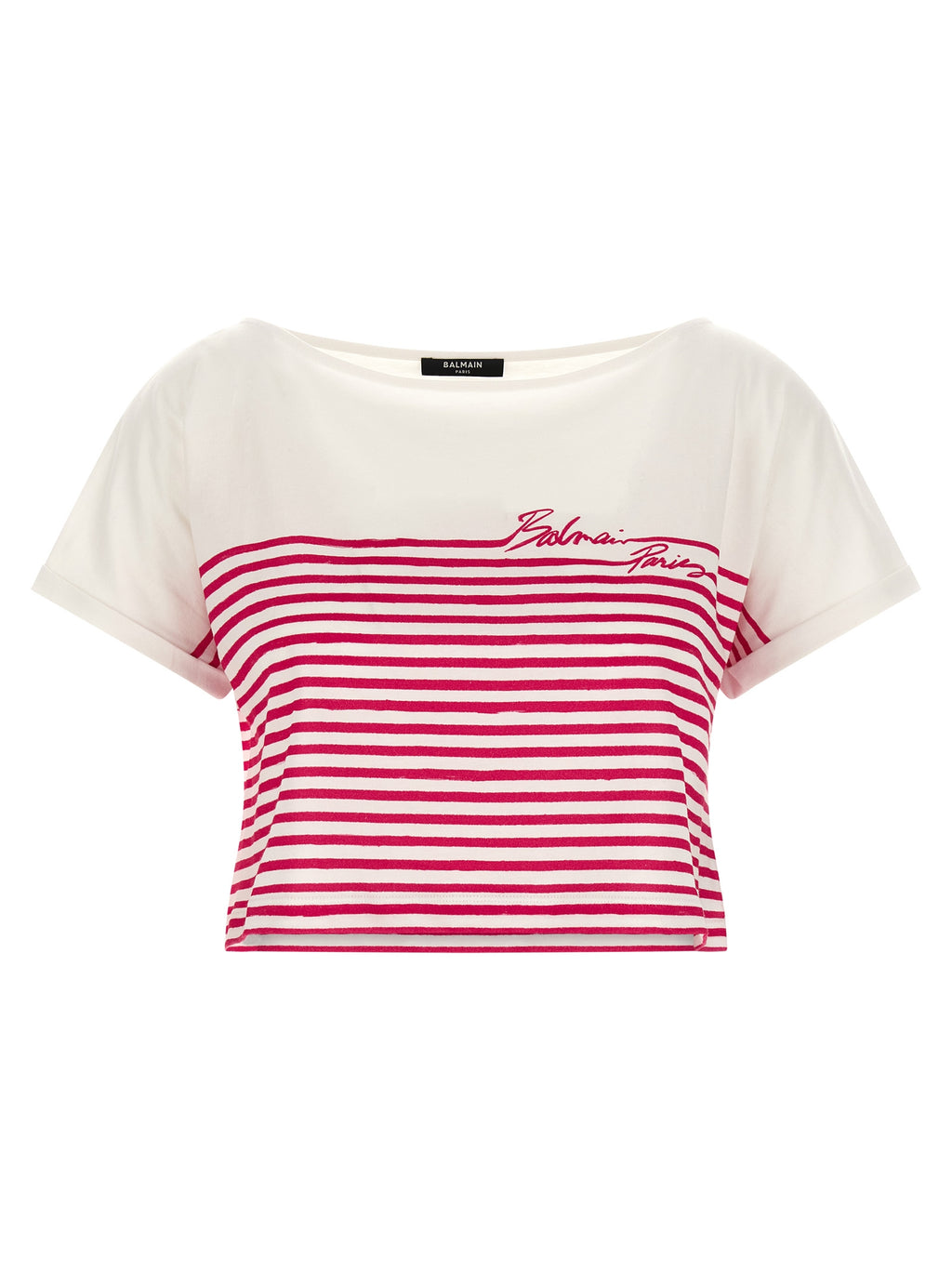 T-shirt en coton fuchsia