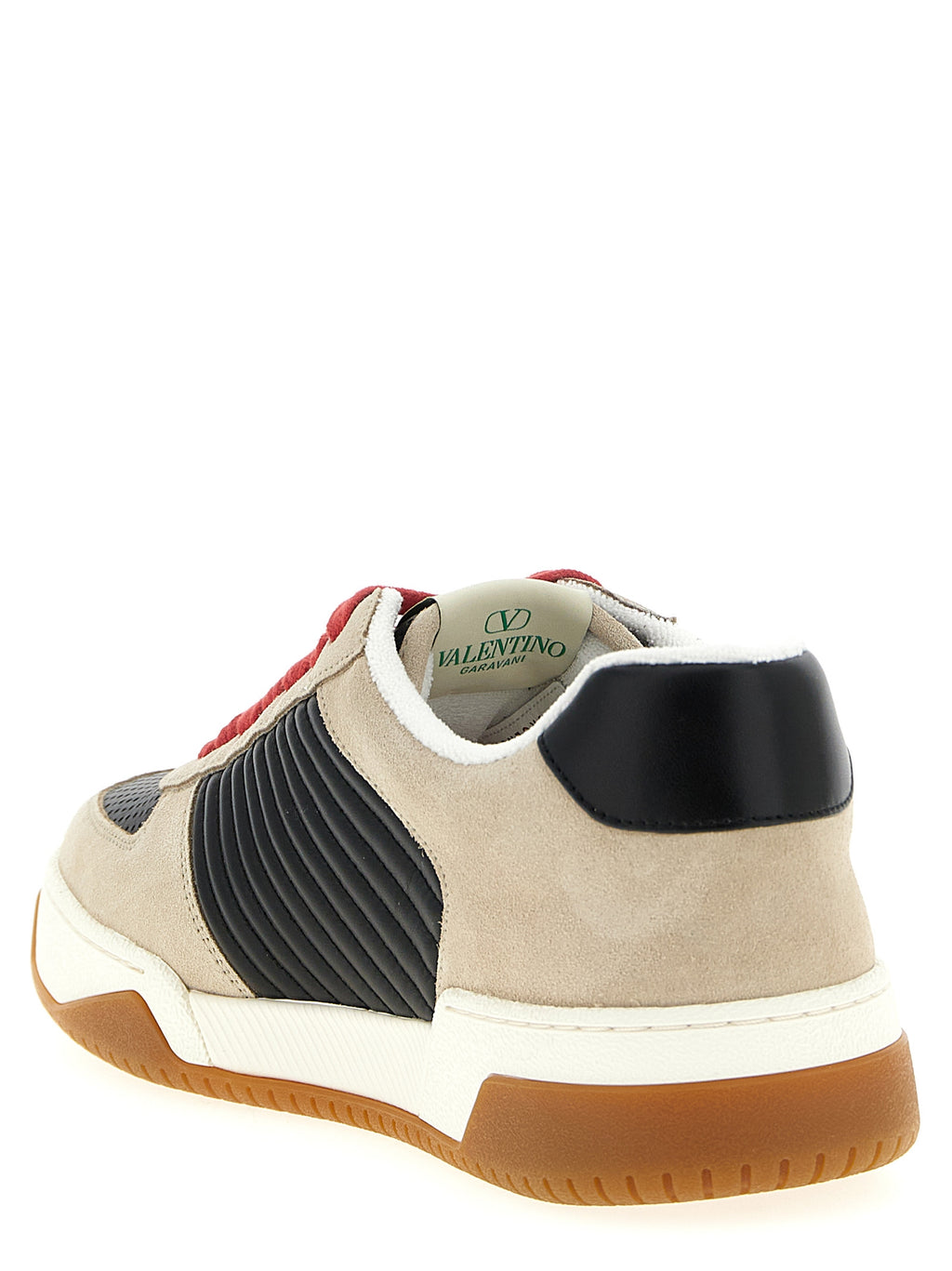 Baskets en cuir multicolores