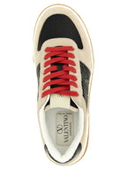 Baskets en cuir multicolores