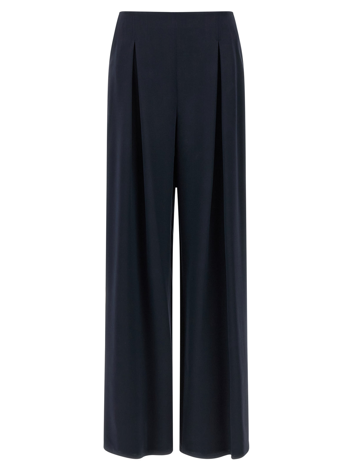Pantalon en soie bleu