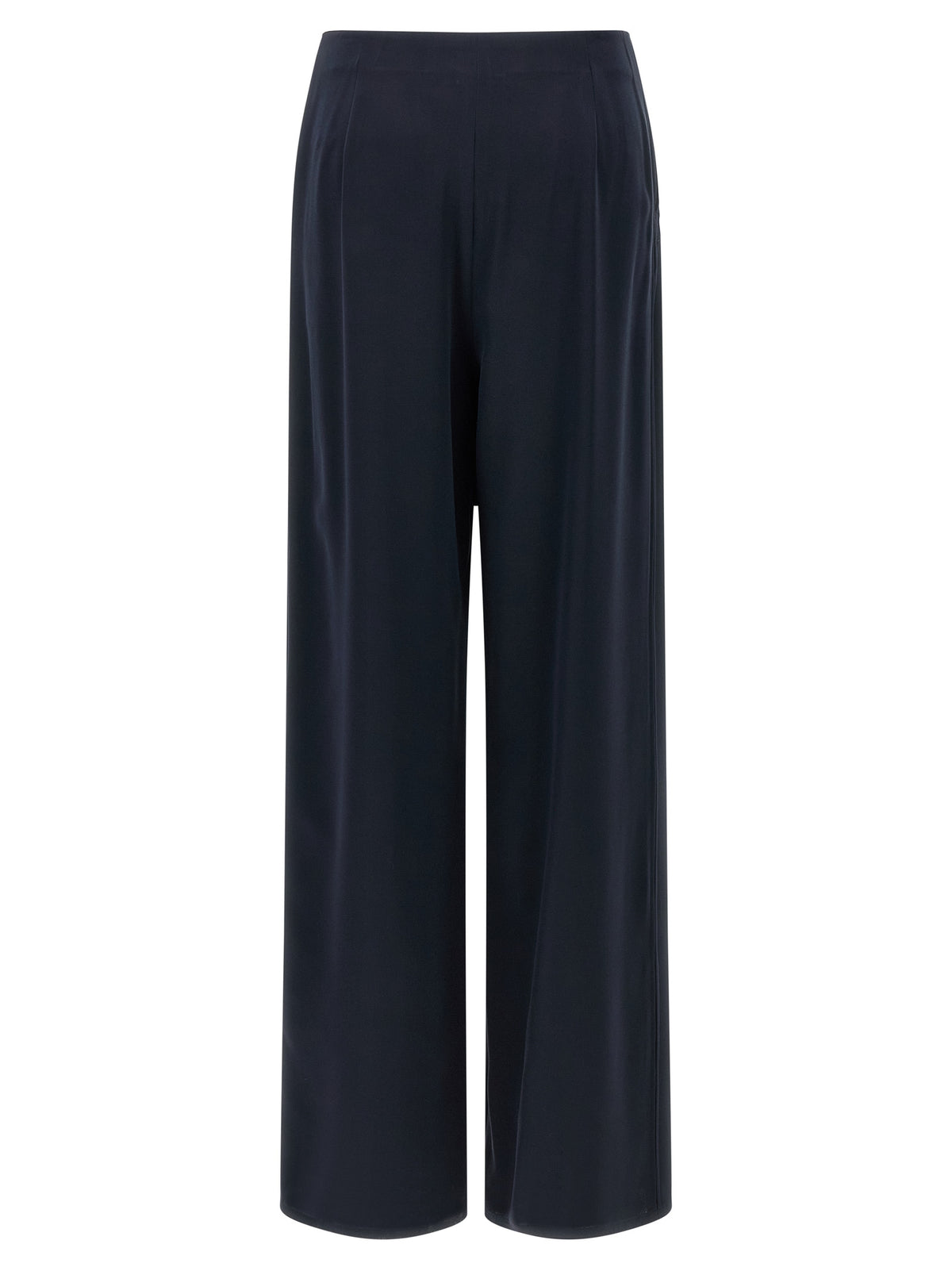 Pantalon en soie bleu