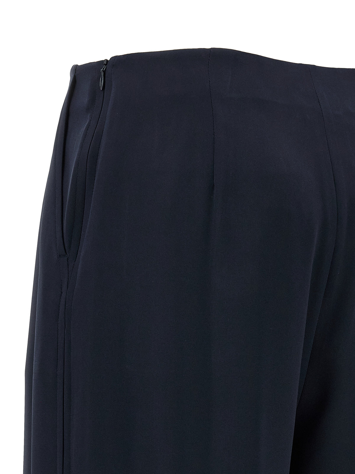 Pantalon en soie bleu
