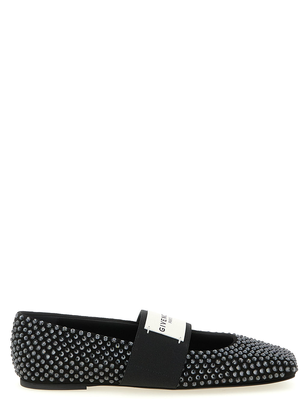 Black Leather Ballet Flats