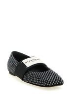 Black Leather Ballet Flats