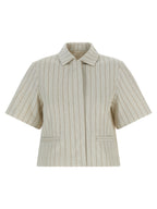 Veste en coton beige