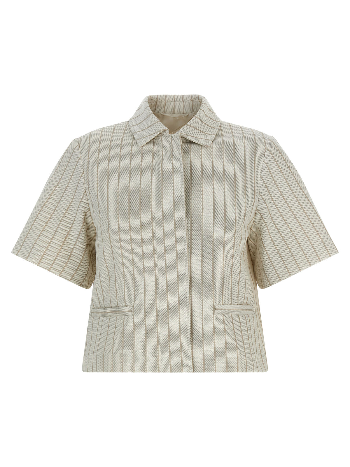 Veste en coton beige